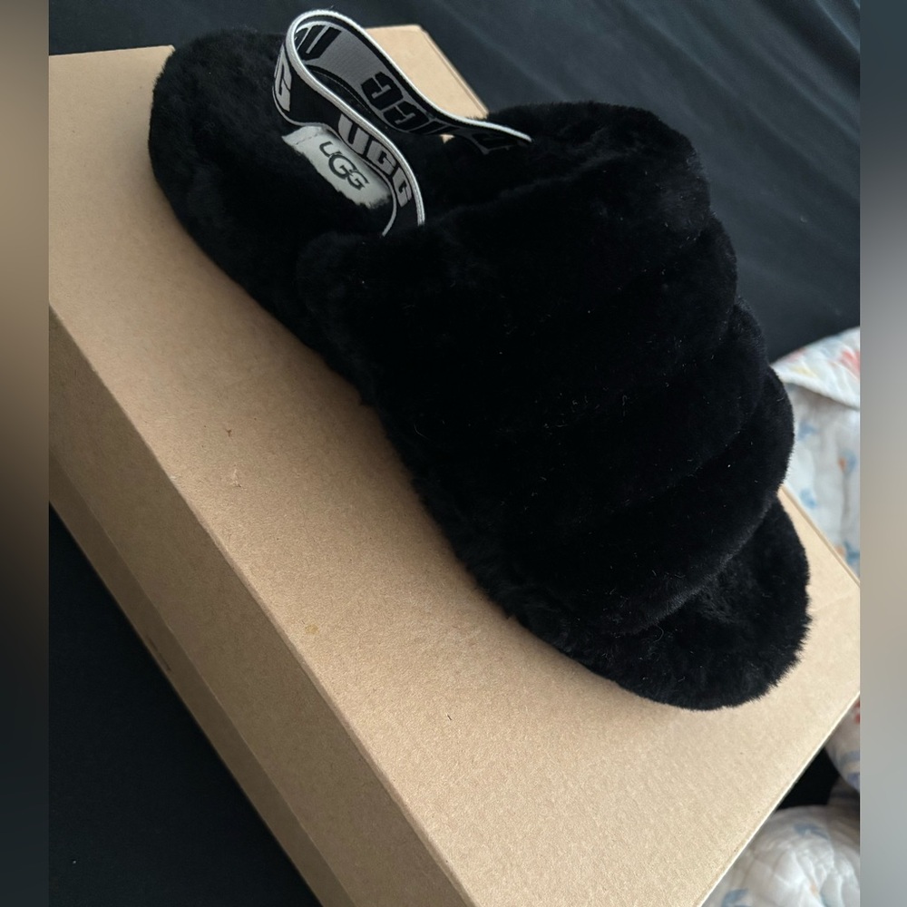 Fluffy Ugg slippers